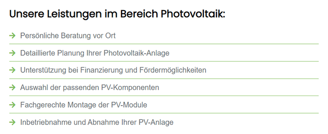 PV Anlage für  Wiehl